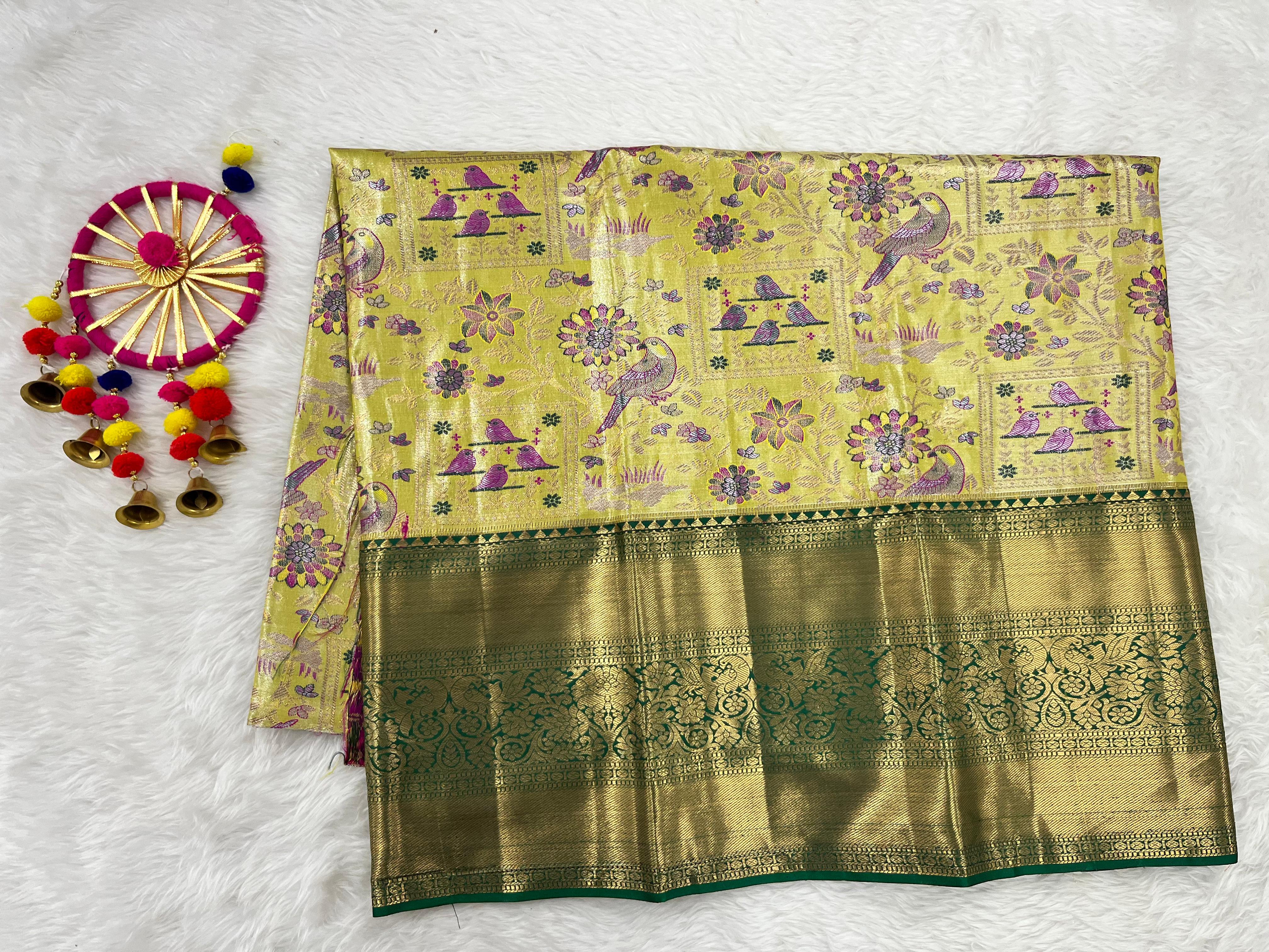 (5–10 Year) Lehenga – Unstitched (Blouse + Material)