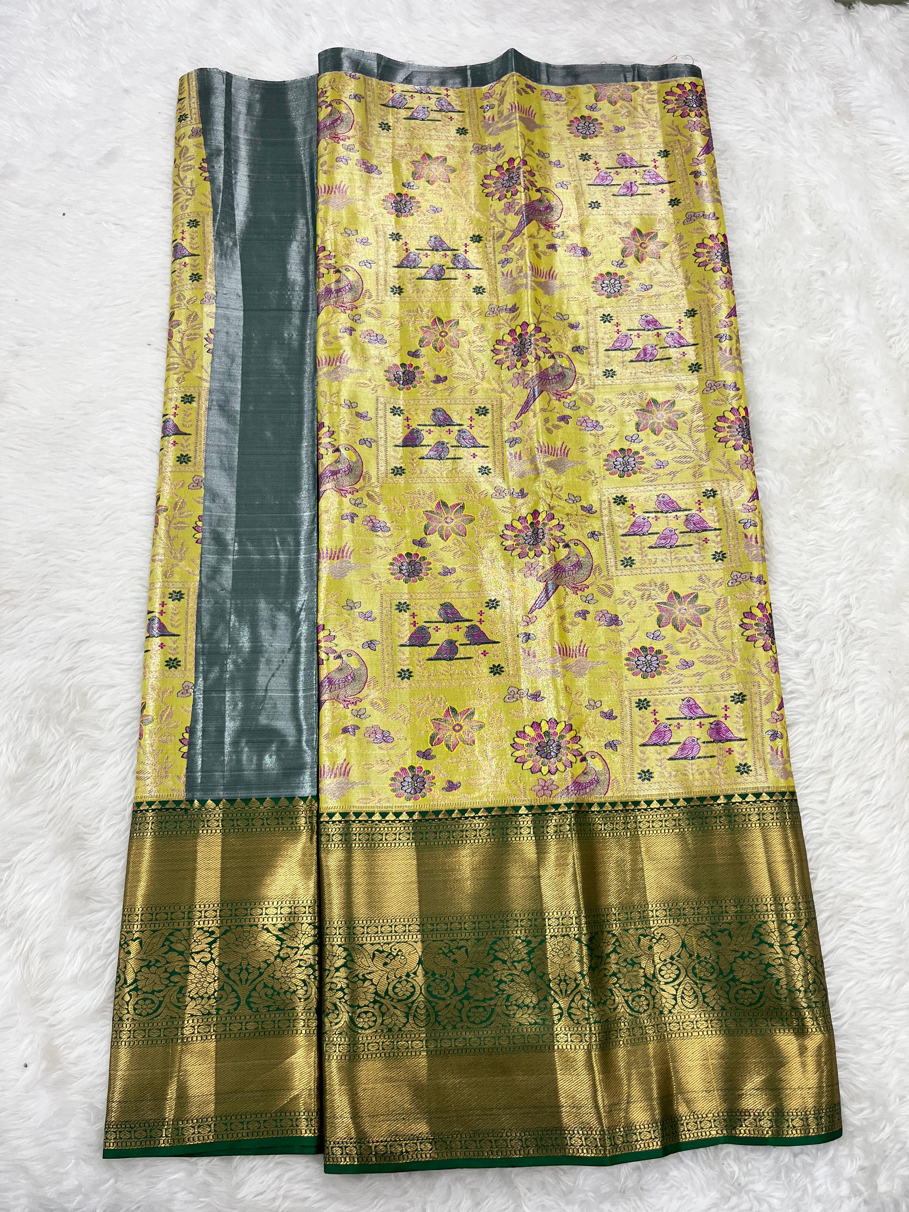 (5–10 Year) Lehenga – Unstitched (Blouse + Material)